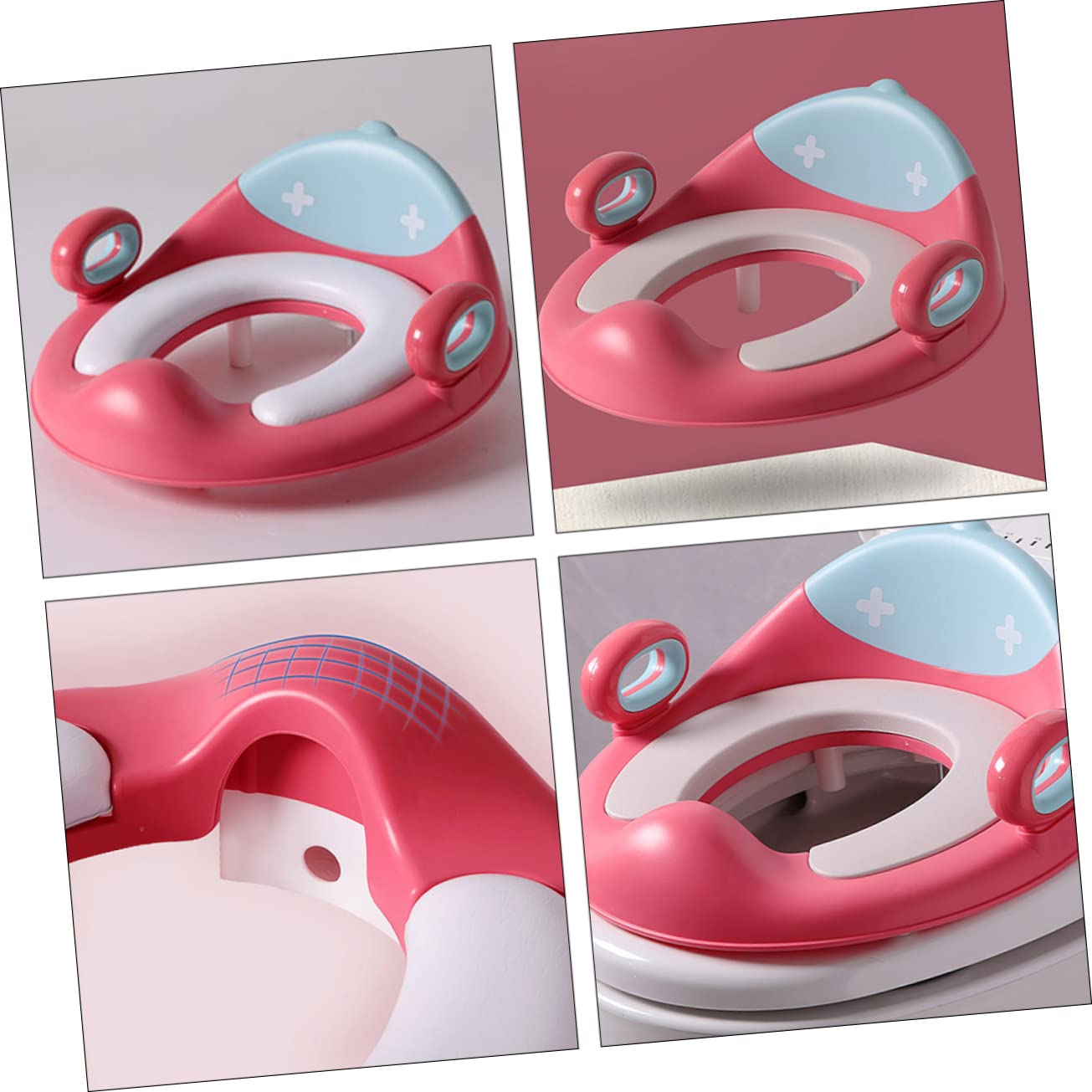 Asiento de Entrenamiento para Ir al Baño Infantil Rosa Pu