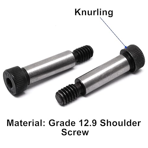 Vista 10 de Perno de hombro de cabeza hexagonal de acero aleado, diámetro de hombro de 1/2 pulgadas, longitud de hombros de 1-1/4 pulgadas, rosca 3/8 "-16 UNC