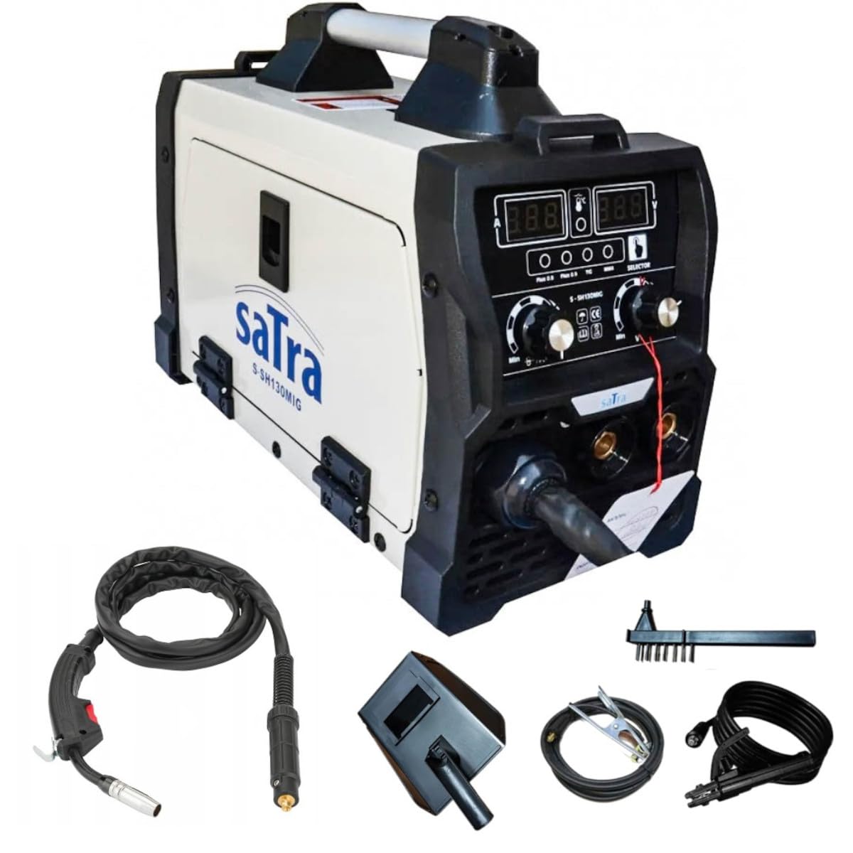 SIO Soldador Inverter TIG MIG MMA sin Gas LIFT – Equipo de Soldadura Multifunción Electrodo y TIG Lift Arc – Máquina Compacta Profesional para Acero, Hierro y Reparaciones de Taller - Soldadora Taller