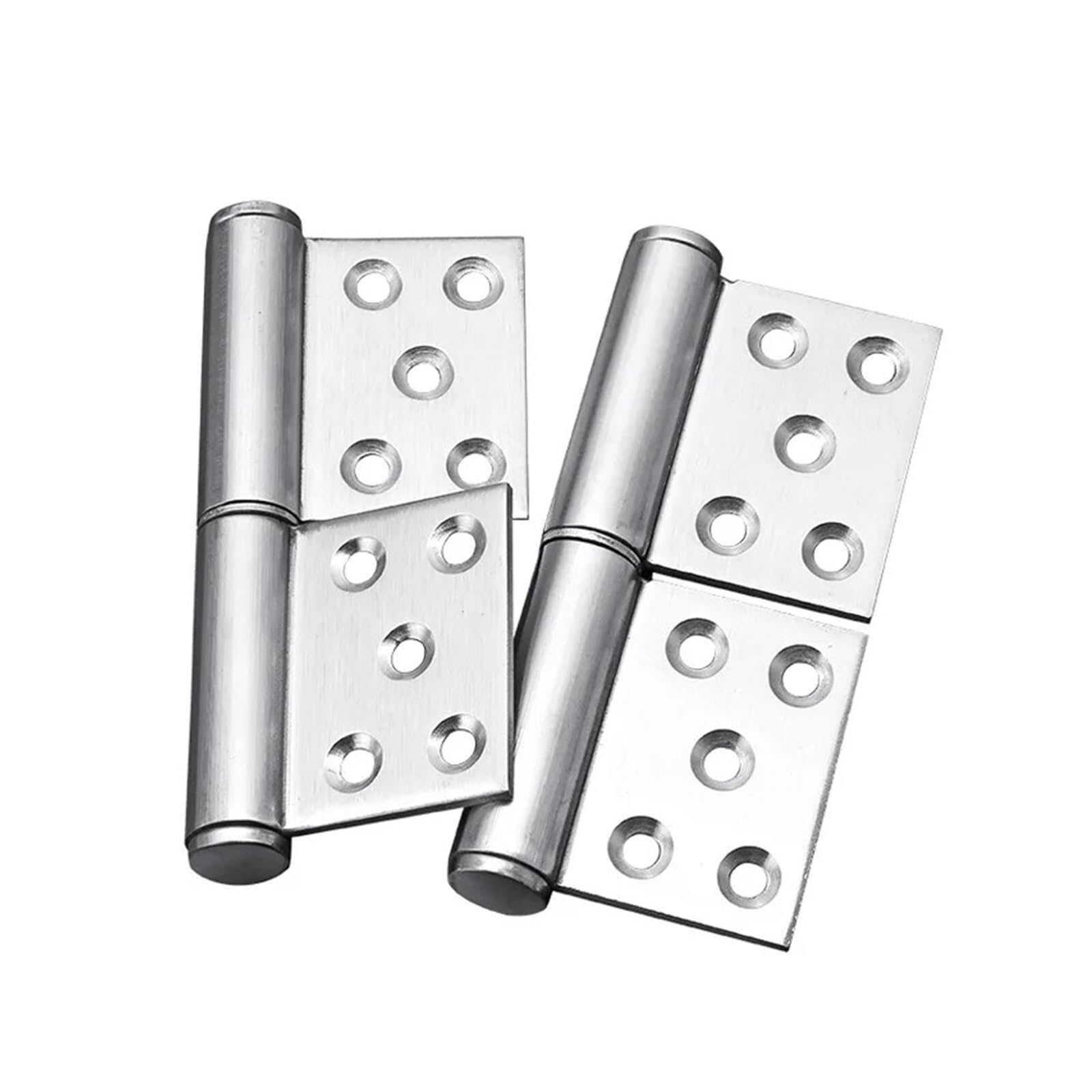 Door Hinges Stainless Steel Flag Shaped Hinge Detachable Fireproof Door Release(A-2pc)