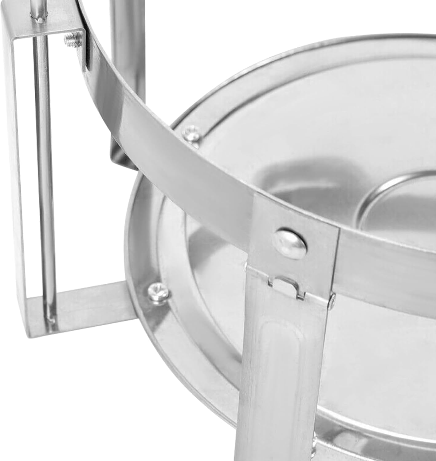 Set di 4 scaldavivande per Buffet, Acciaio Inossidabile Rotondo Buffet Chafing Piatto Vetro, con Coperchi Pentole per Servire per Catering Ristoranti Feste Matrimoni