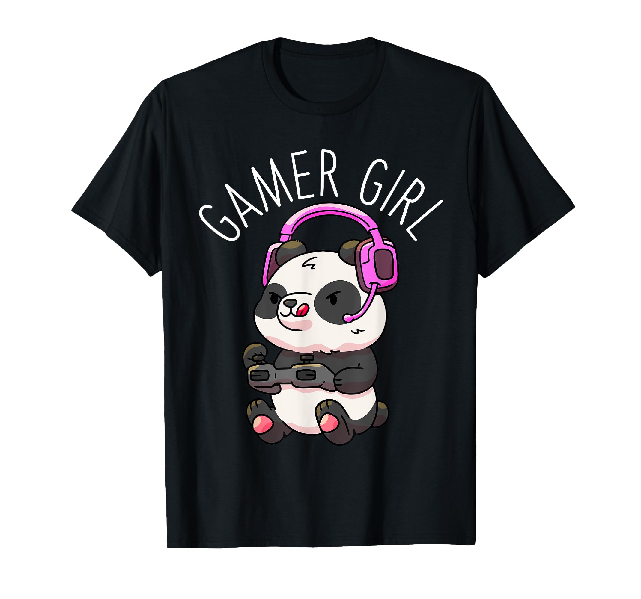Gamer Girl Panda Gaming Pandas Video Game Women Girls Gift T-Shirt Small