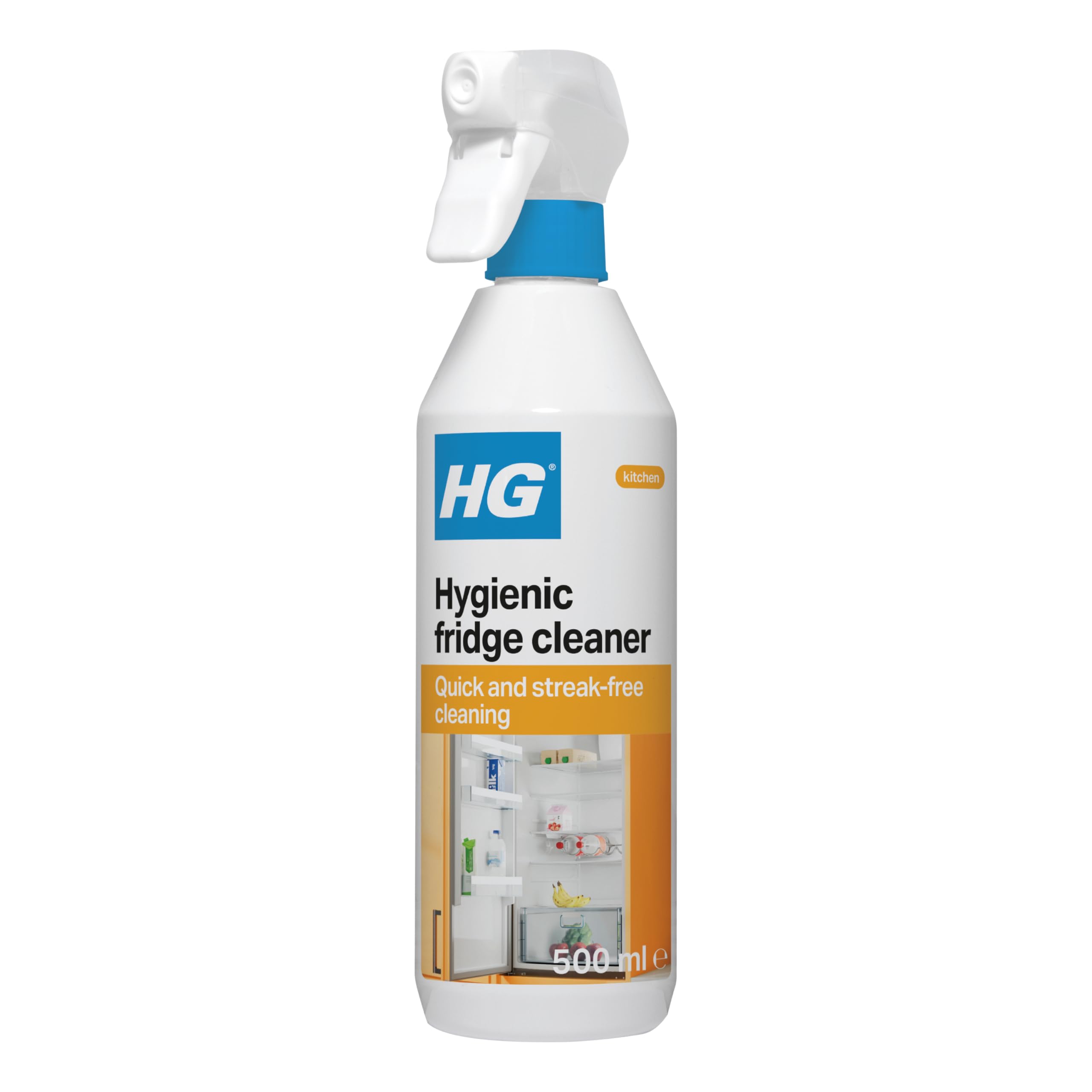 Hygienic Fridge Cleaner, Interior Refrigerator Cleanser & Odour Neutraliser, for Streak Free Shine with No Residue – 500ml Spray (335050106)