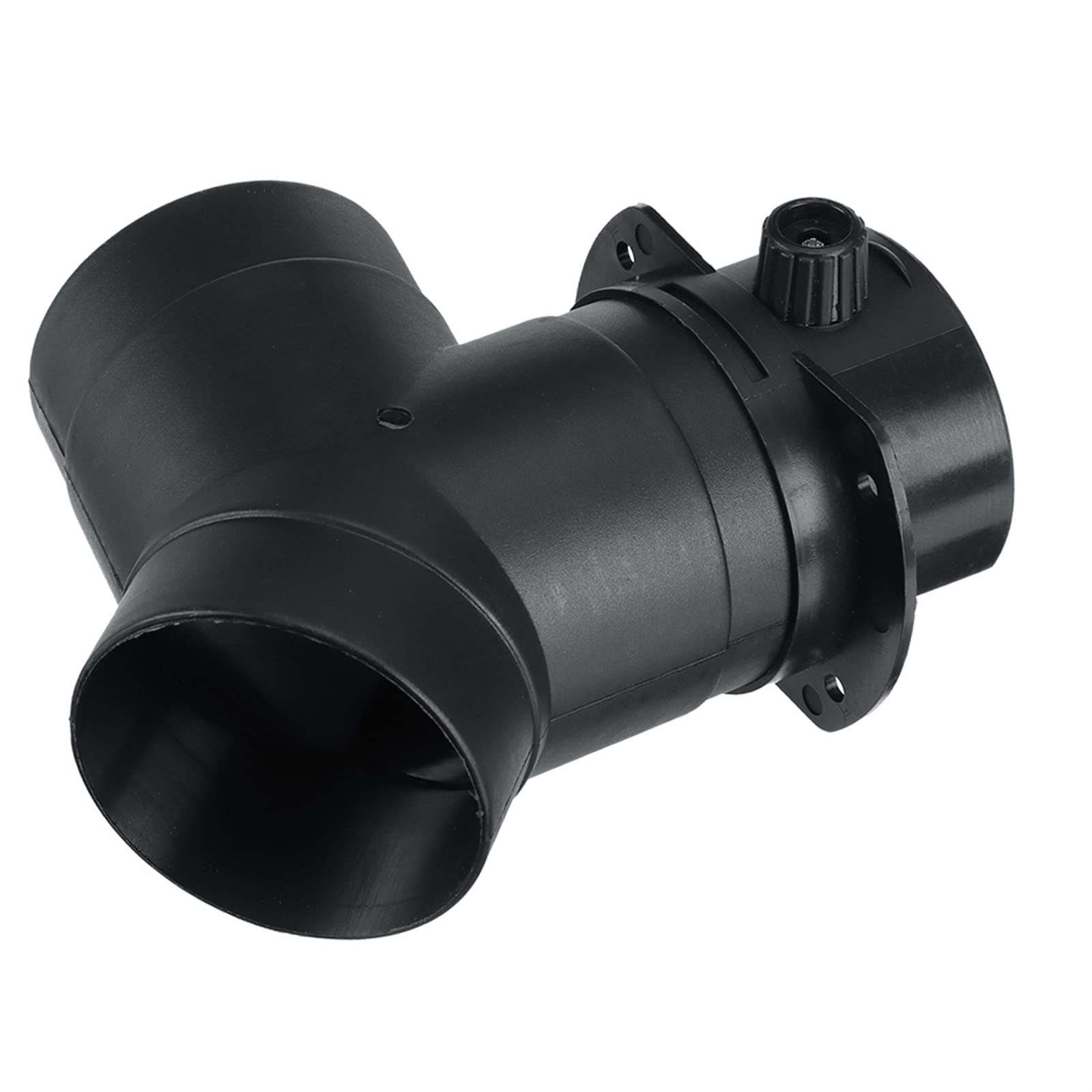 Connecteur Y Avec Clapets 60 Mm – Répartition Chaleur Chauffage Stationnement – Compatible Propex – ABS Noir