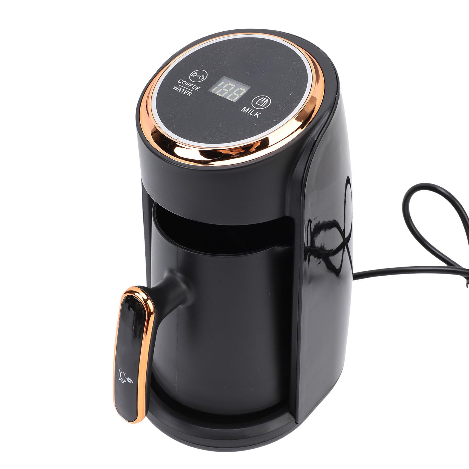 Macchina del caffè Turco, Macchina di caffè Elettrica Anti -overflow in Acciaio Inossidabile da 600 W a 300 Ml di Caffettiera Elettrica con Massimo Livello di Liquido, per la
