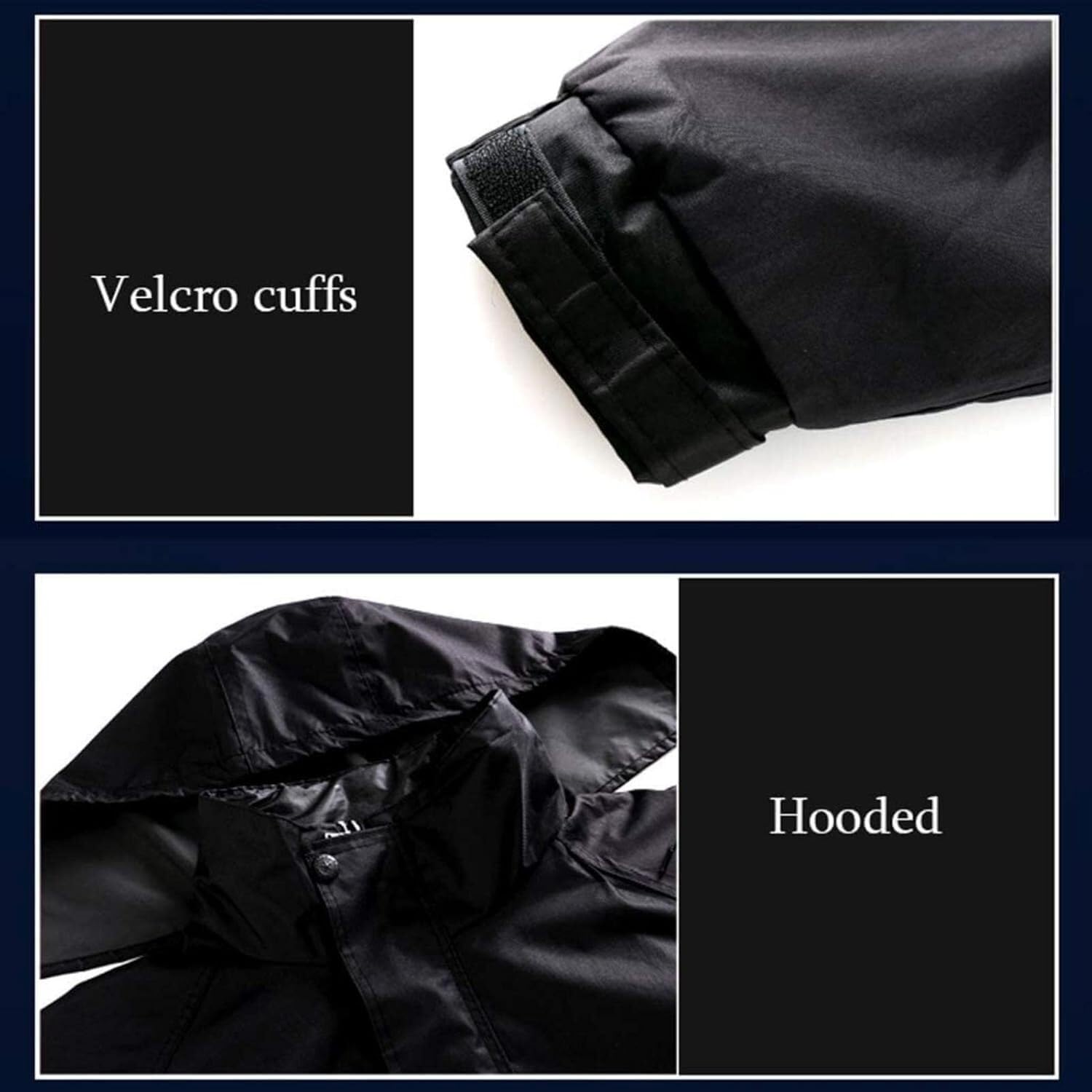 Impermeable de Trabajo Chubasquero for Hombre y Mujer, Poncho con Capucha, Pesca, Camping, Impermeable, Traje de Lluvia, Conjunto de Pantalones de Lluvia(3XL)