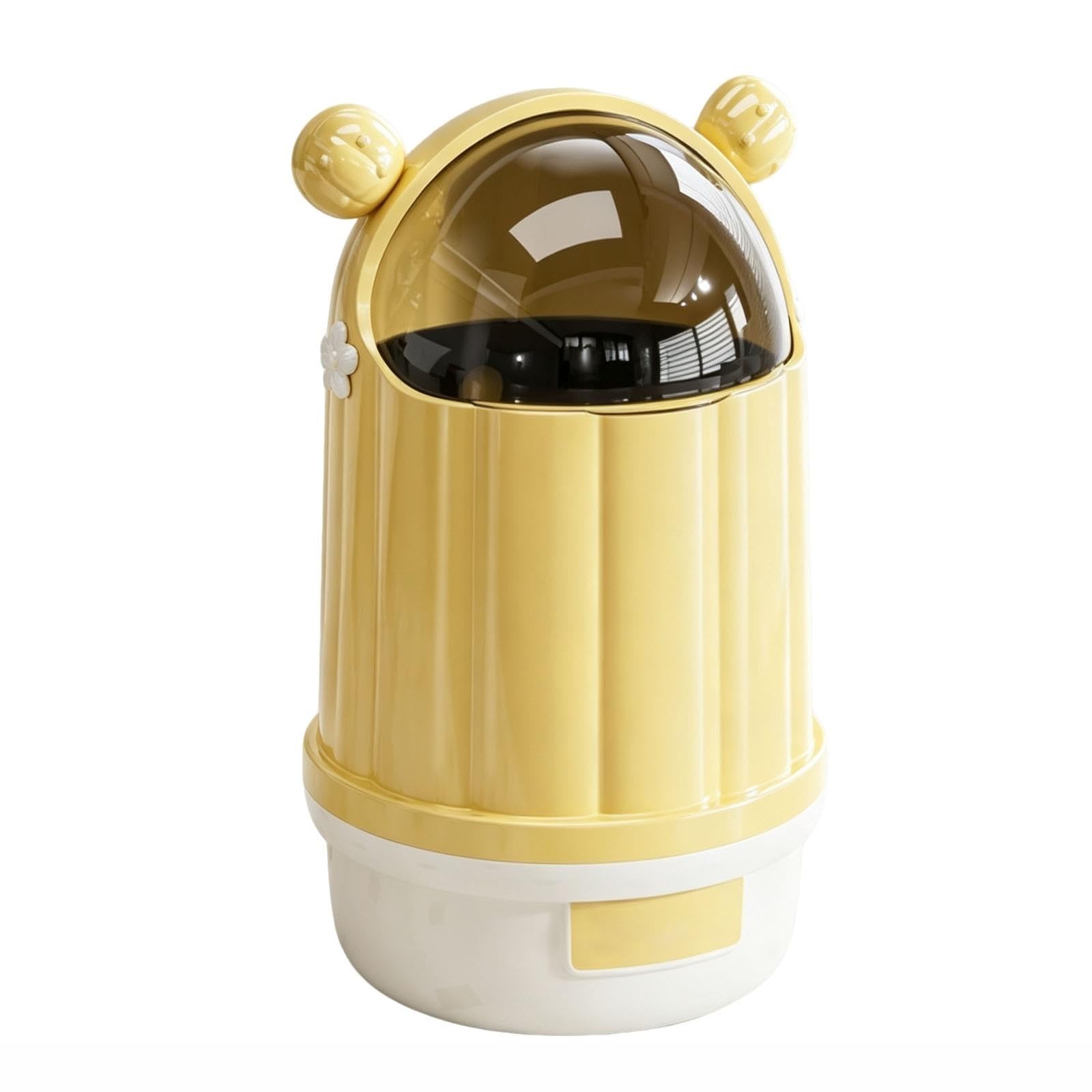 Papelera Baño 10 L Con Tapa Abatible E Interior Extraíble