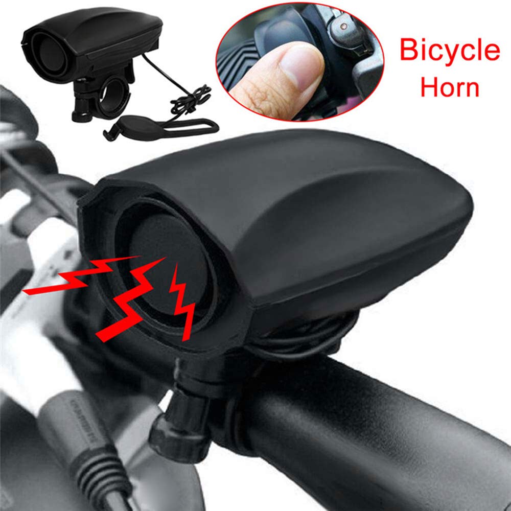 SUNWAN Bicycle Electric Horn Super Loud Bike Electric Bell Waterproof Ride Safely 123db Trumpet