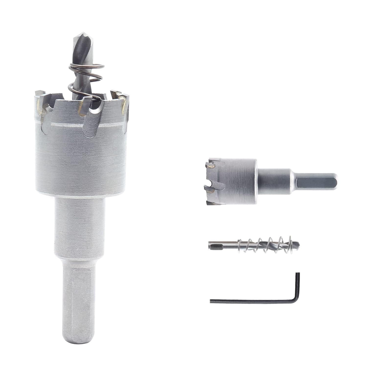 Jersvimc 1 1/8" (28mm) TCT Carbide Hole Saw, Metal Hole