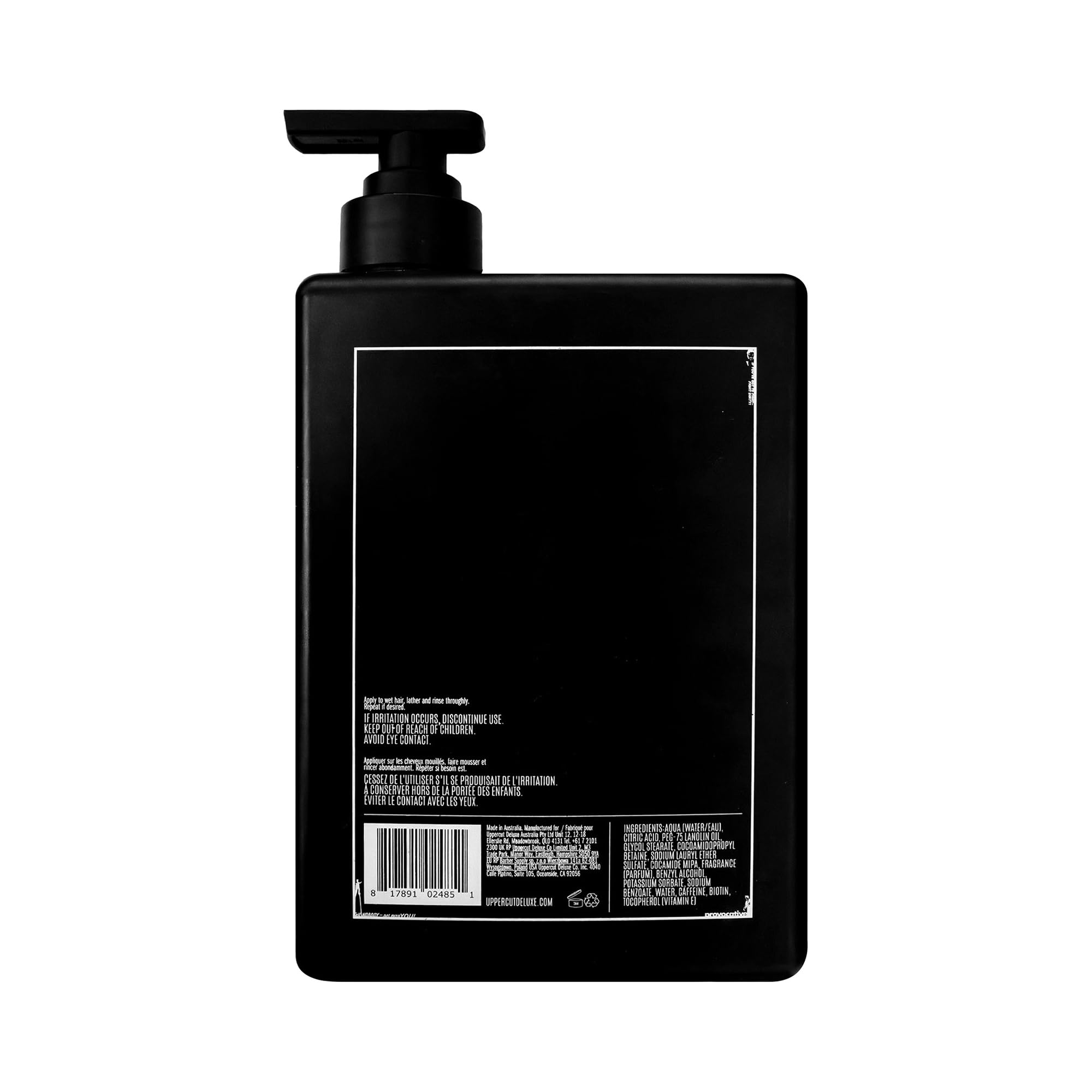 Uppercut Deluxe Strength and Restore Shampoo 1L | Infused with Biotin and Caffeine to Promote Healthy Hair Growth. Gently Cleanses and Strengthens. Salon Size for All Hair.