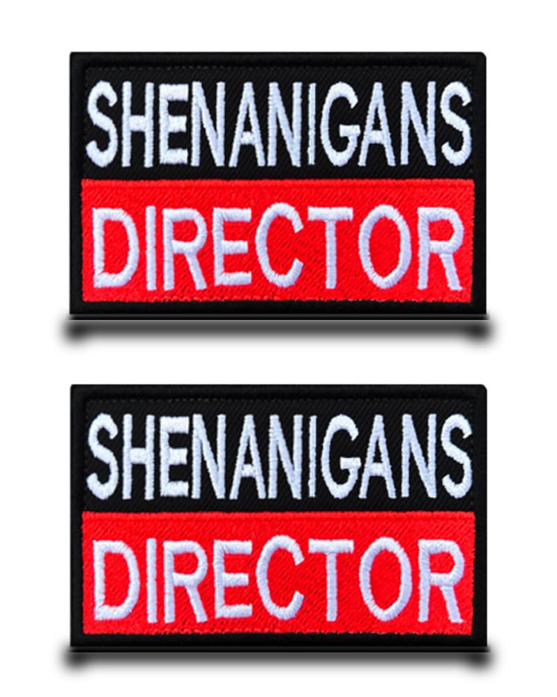 Écussons Shenanigans brodés auto-agrippants pour sac à dos et veste x2