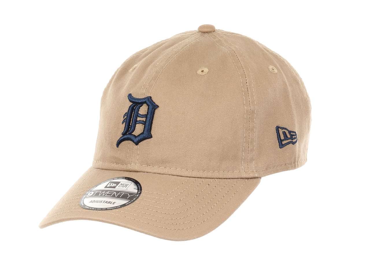 New Era Men's 920-Tigers-Khaki#30947 Detroit Tigers Mlb Team Khaki 9Twenty Unstructured Strapback Cap - One-Size