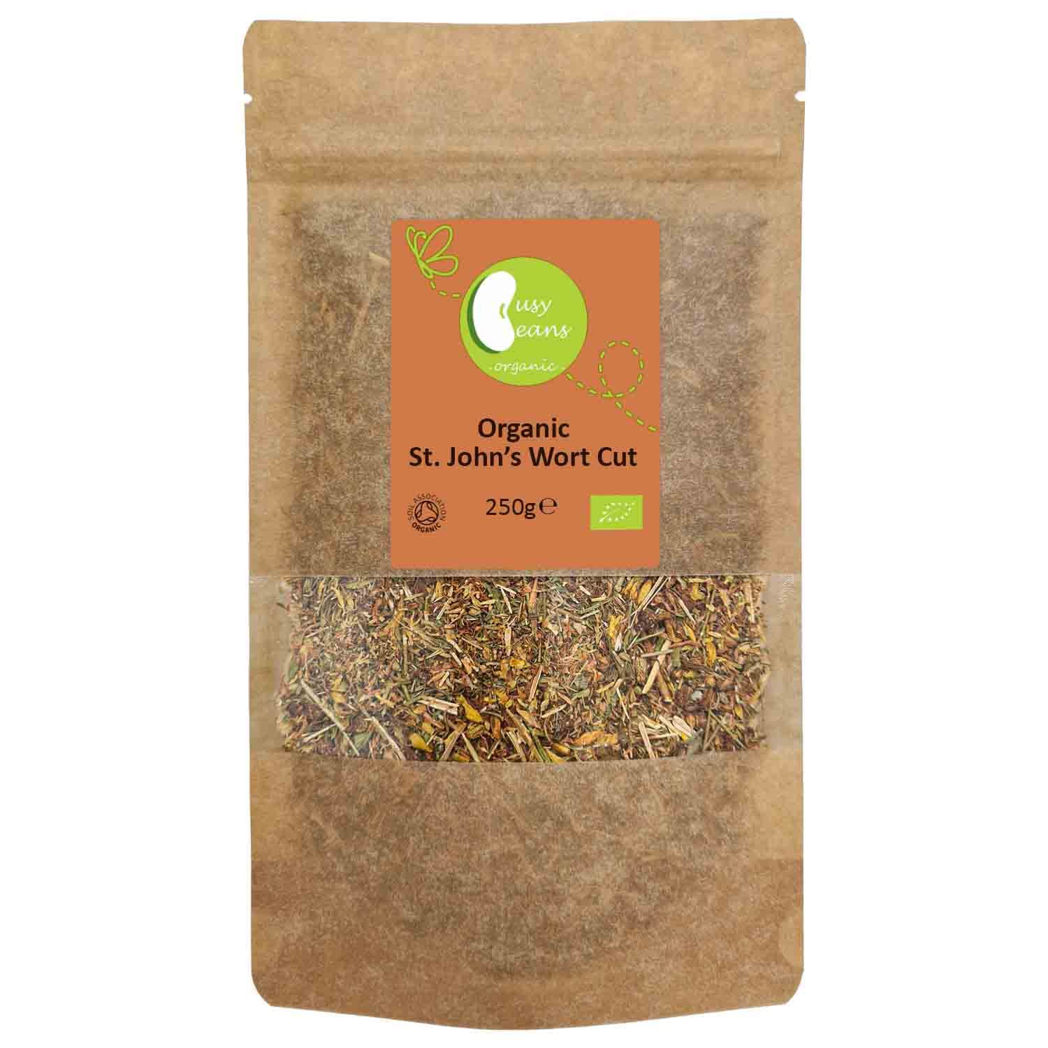 Organic St. John's Wort Tea - Certified Organic - by Busy Beans Organic (250g)