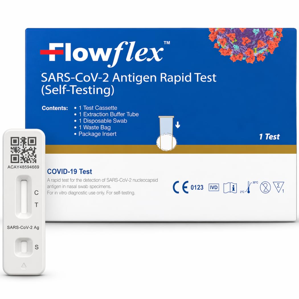 Flowflex Antigen Rapid Lateral Flow Self Testing Kit 1 Test