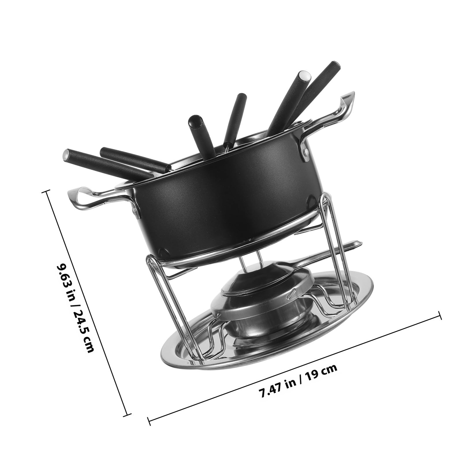 Toyvian Schokoladenschmelzherd aus Edelstahl 1 Satz für Fondue und Candy
