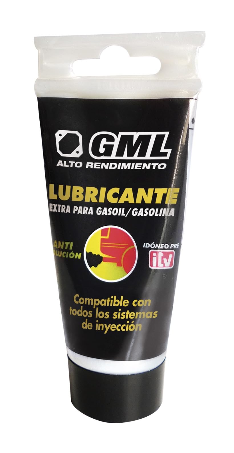 GML Pata Negra Aditivo Limpiador de Inyectores Diésel y Gasolina – Tratamiento Pre-ITV Profesional – Reduce Humos - Lubrica y Limpia Sistema Inyección – 50 ml