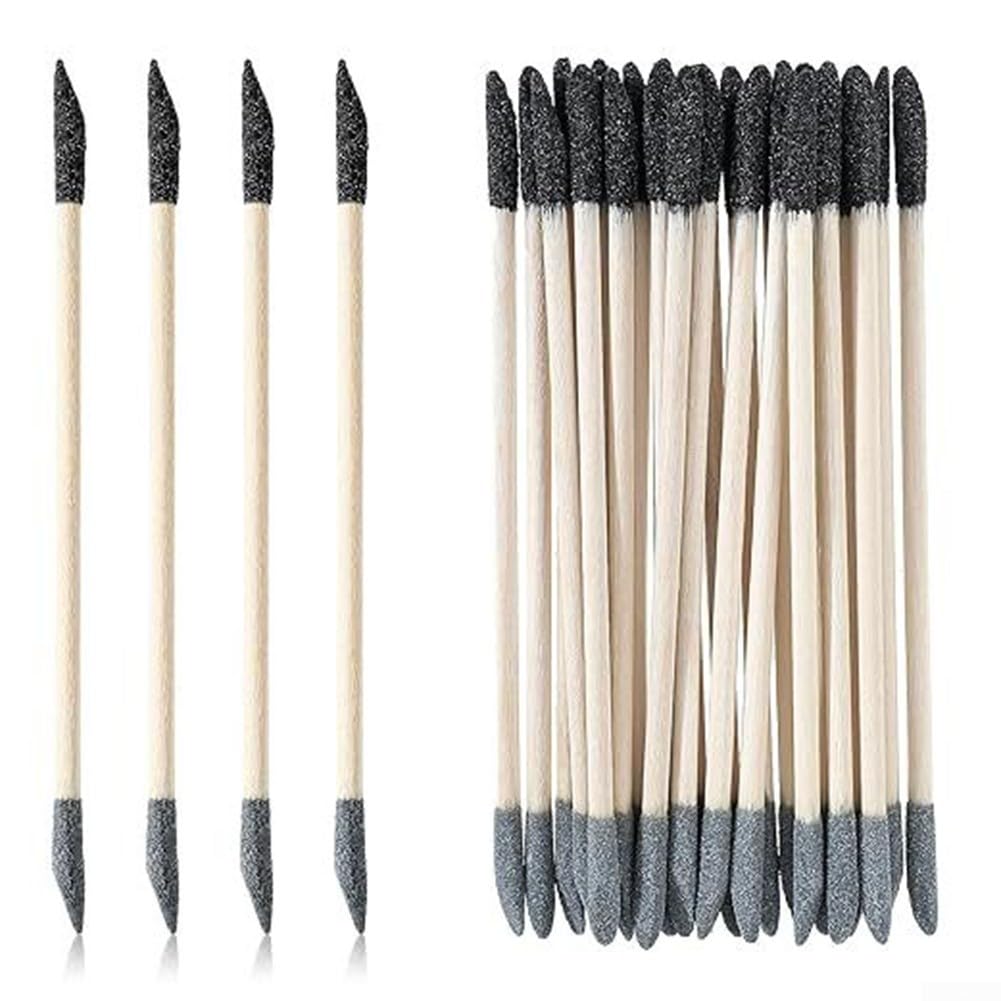 Besttoolifes Levigatura a doppia testa, 13 x 0,5 cm, grana 150/280, per legno, plastica, modelli, gioielli, artigianato, progetti fai da te, spazi ristretti, rimozione ruggine, lucidatura, set da