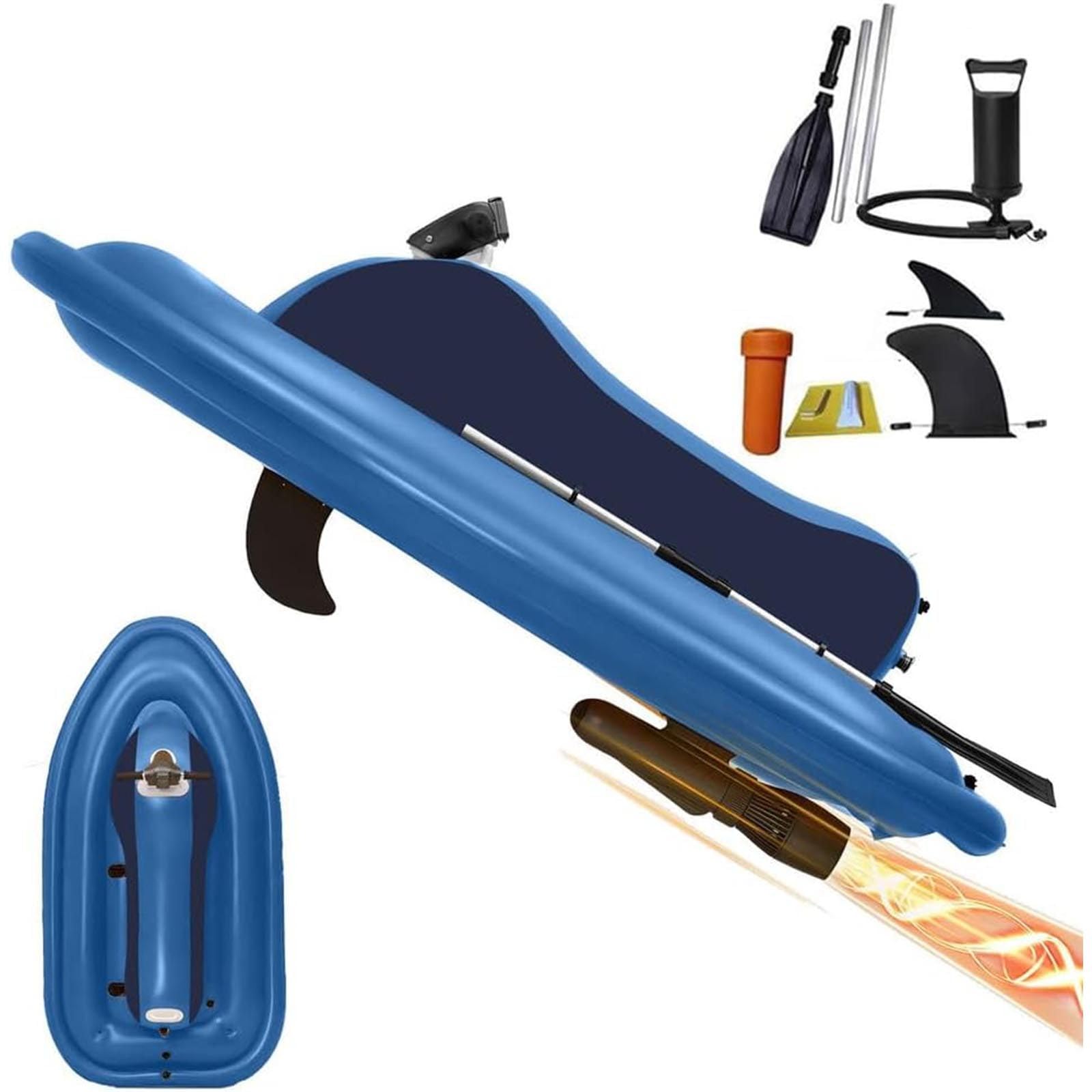 DUXMM Electric Ride-On Watercraft with Detachable Underwater Propulsion 500W-16000mAh