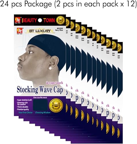 Miniatura 3 de 24 piezas de gorro ondulado de compresión elástica de larga duración, ligero, cómodo, duradero, calavera