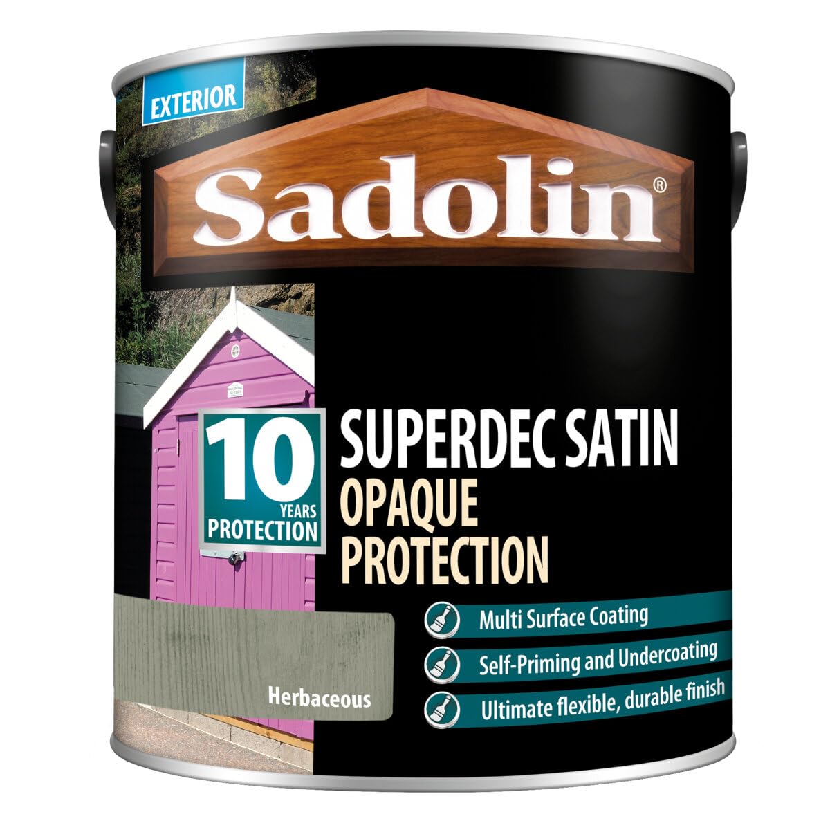 Sadolin Herbaceous Superdec Satin Opaque Wood Protection - 5L