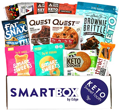 Keto Sweets and Desserts Snack Box and Care Package | Low Carb and Keto Friendly Gift or Snack Set | Packed with Low Carb, Low Glycemic Snacks!