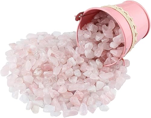 Miniatura 7 de Rockcloud Cristal curativo de cuarzo rosa tallado piedra de preocupación y cuarzo rosa pequeños chips rodados piedra triturada Chakra Reiki