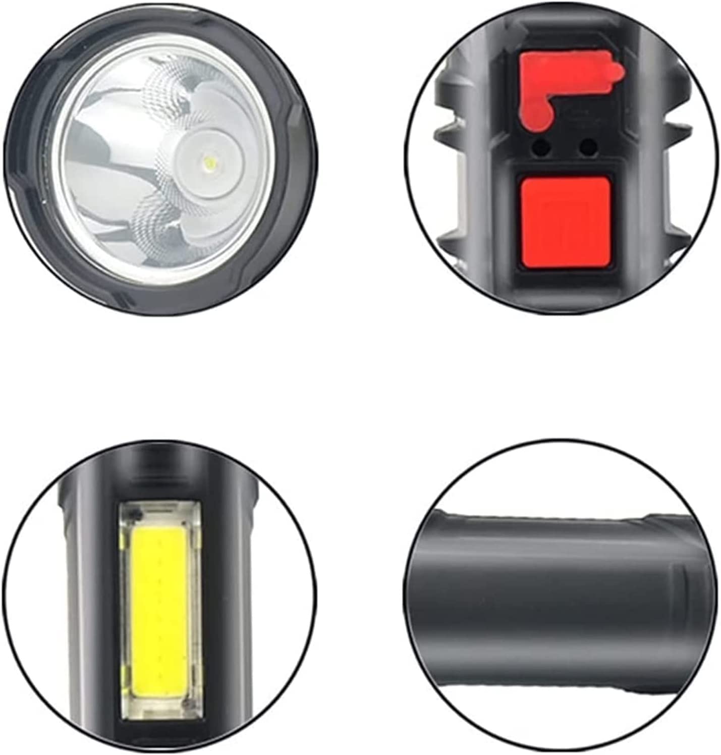DIRIGIÓ Linterna, linternas súper Brillantes: Alta luz, Resistente al Agua, 3 Modos y conisables for Acampar, Emergencia, Senderismo, Regalo
