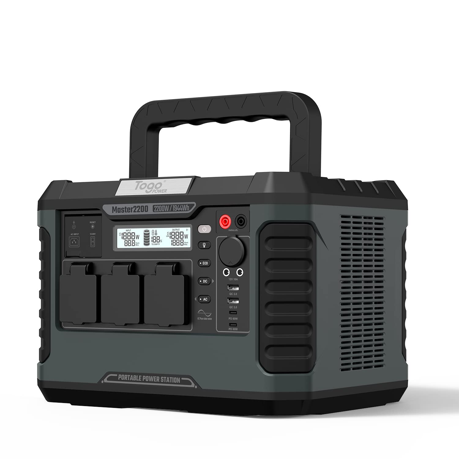 TogoPOWER Generador de Energía Eléctrico Portátil M2200