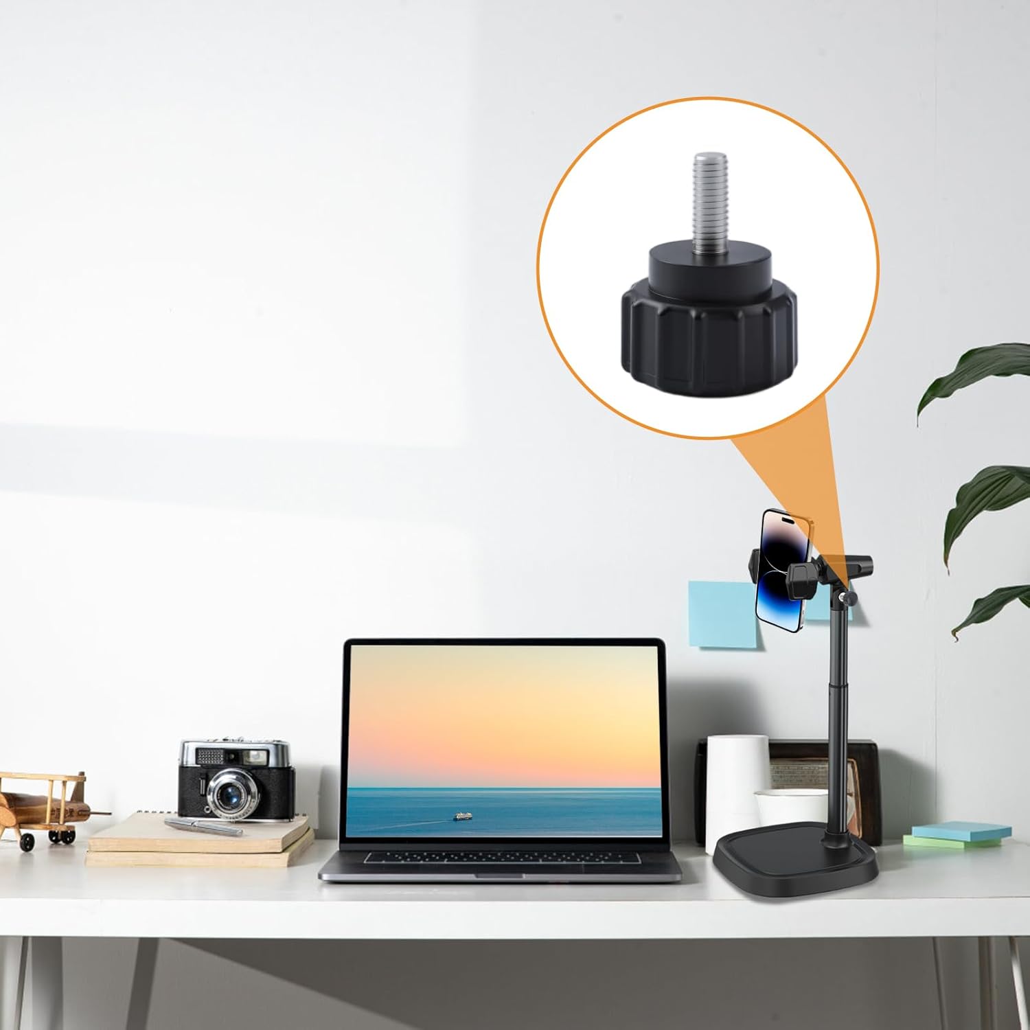 MOROBOR M3 x 8 mm スチール製 ネジ付きローレットつまみネジ 100個 再利用可能 丸型クランプノブ グリップつまみ