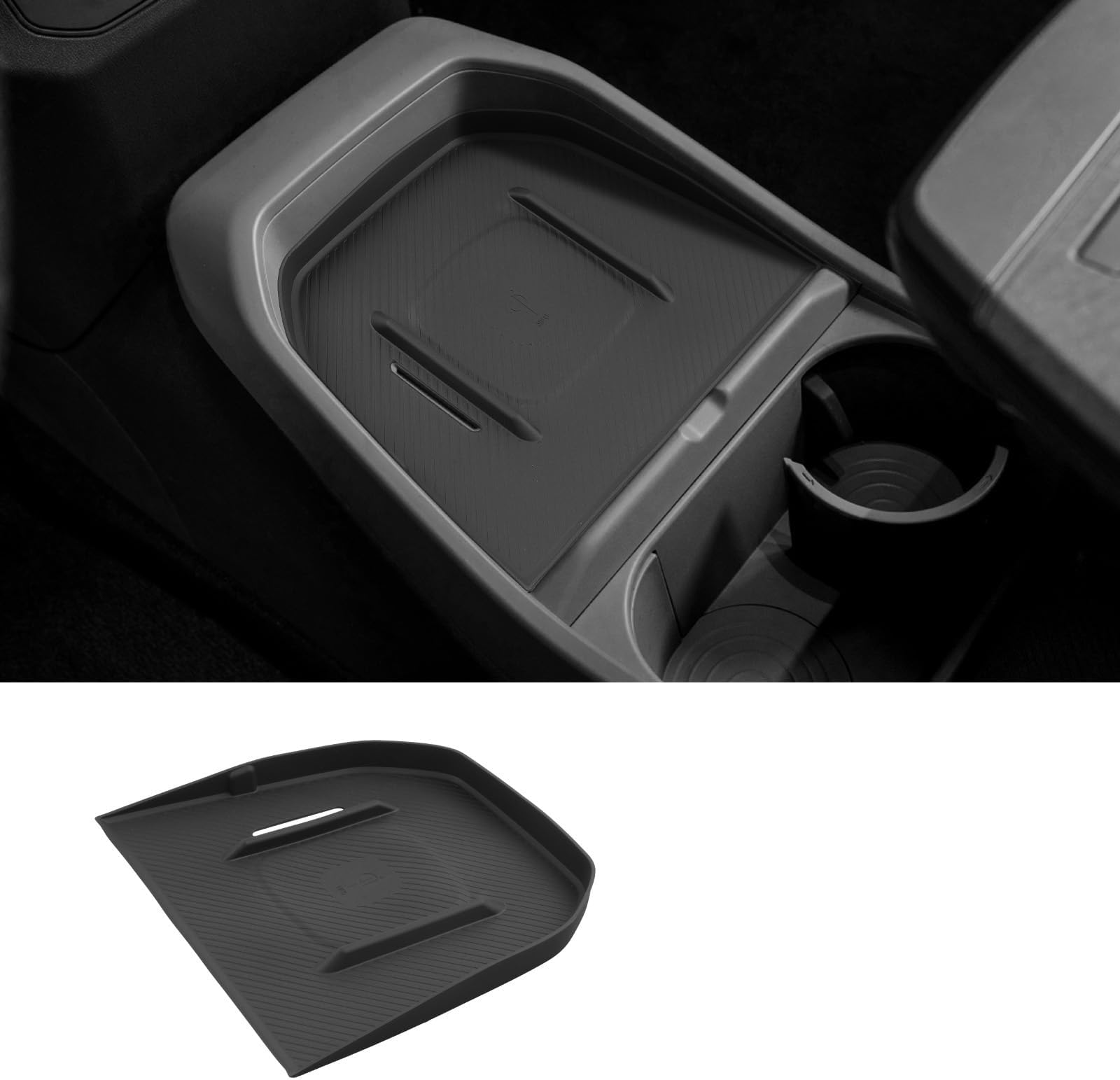 Compatible with Kia EV3 GT Line 2025 2026 Rubber Mat Centre Console Storage Box Non-Slip Mat EV3 Accessories