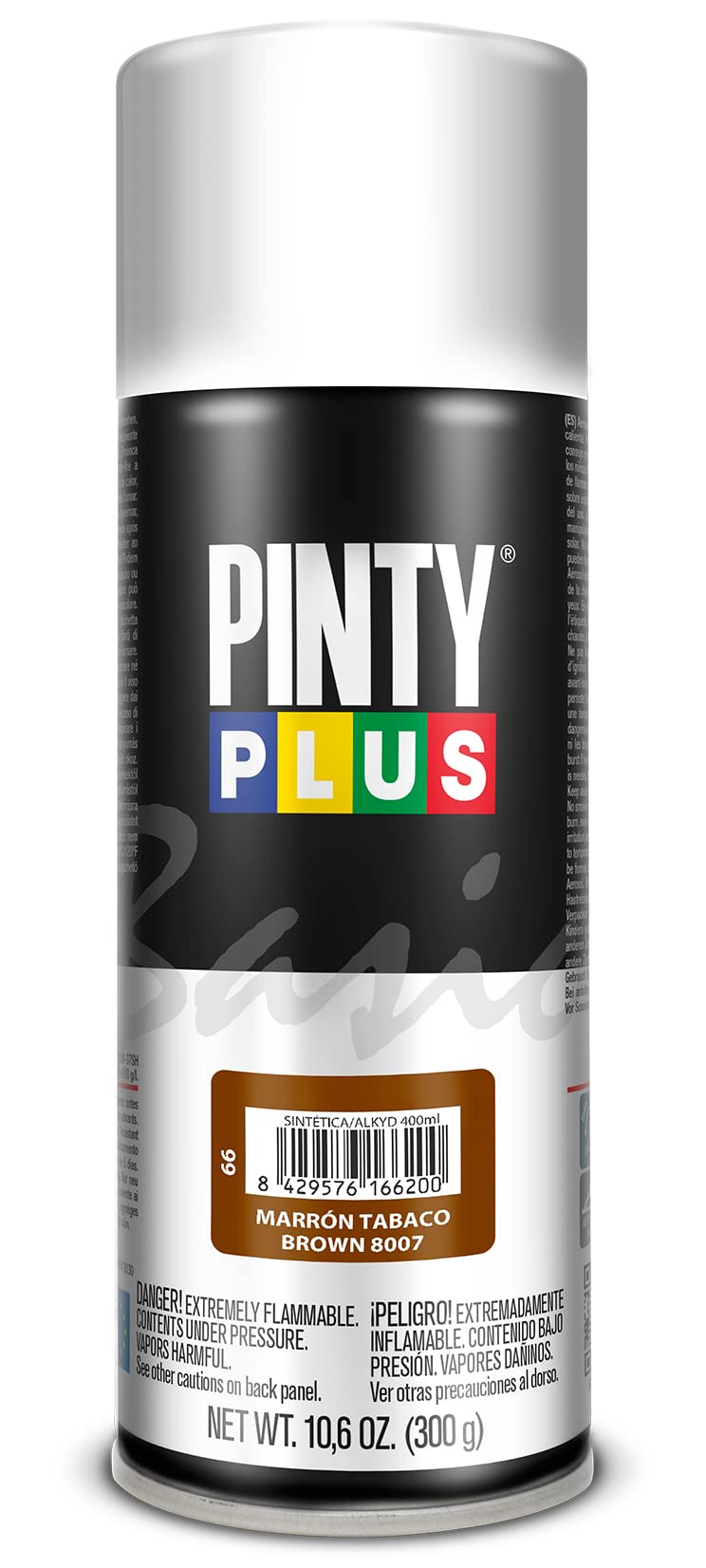 Pinty Plus Brown, Brown Tobacco 8007 - Basic - Gloss - 400Ml - 066 - Fawn Brown - Ral 8007