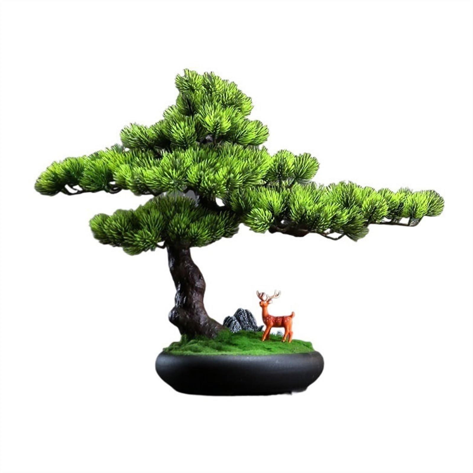 Fake Plant Simulation Pine Tree Ornaments Living Room Entryway Hotel Lobby Decoration Office Tea Table Bonsai