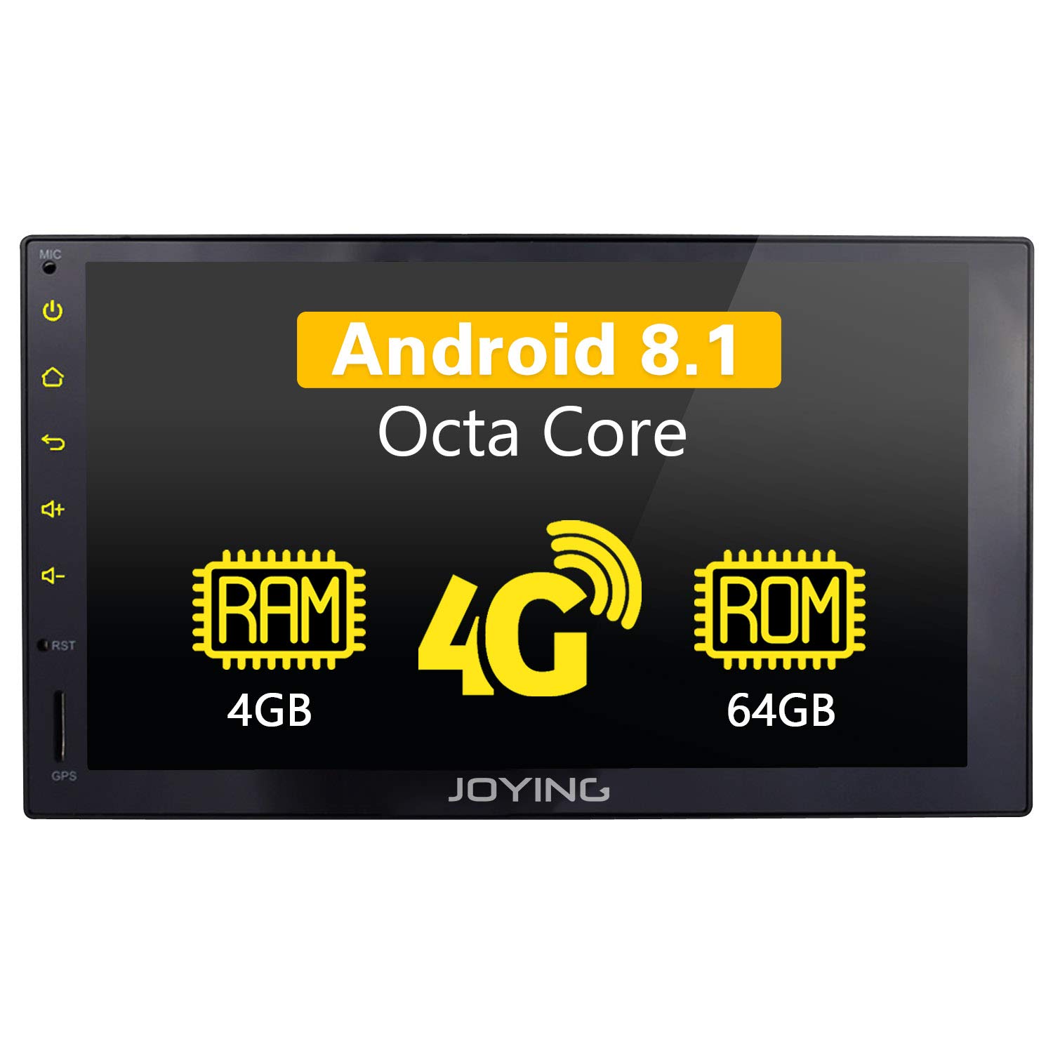 Buy JOYING Car Radio Android 8.1 4GB + 64GB 7 inch Double Din LCD Touchscreen GPS Navigation