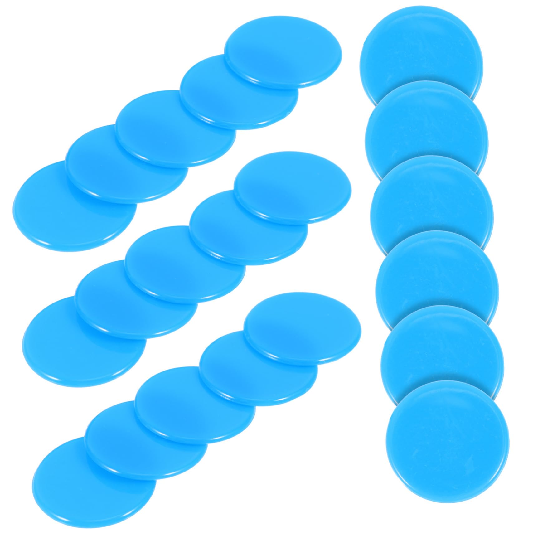 VANZACK 100pcs Solid Color Bingo Chips for Game Counting Gambling Props Smooth Surface for Comfortable Handling for Math Learning and Grouping Activities