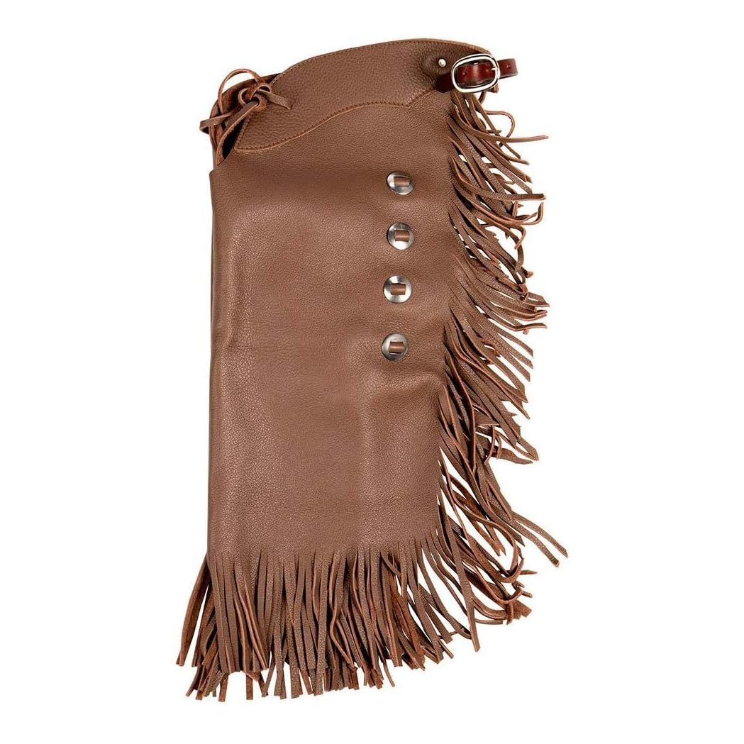 Chinks in pelle western con carré lavorato per uomo donna ST-052