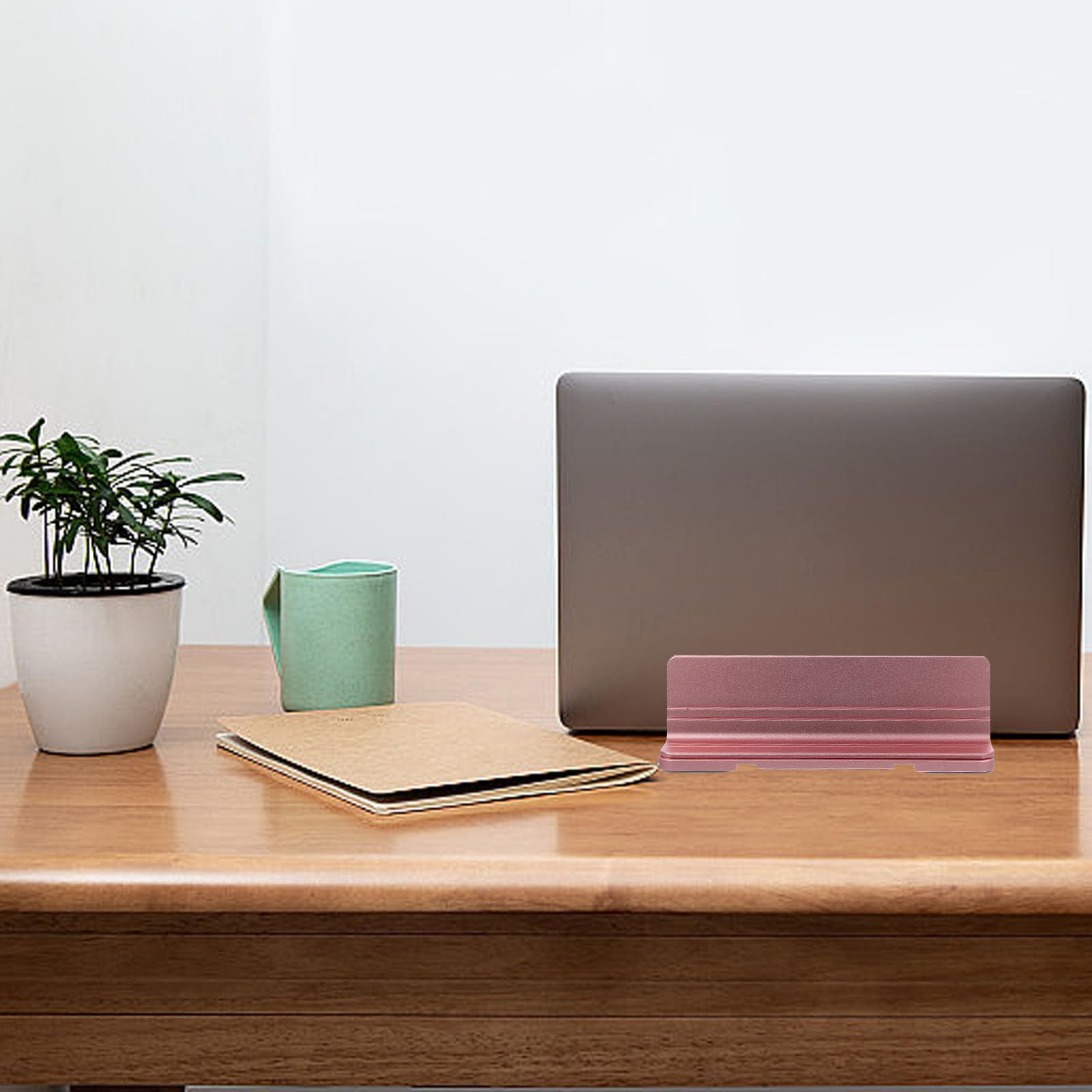 CALLARON Supporto Verticale per Laptop in Alluminio, Base per Tablet Multifunzionale Rosa, Porta Laptop da Scrivania per Casa e Ufficio