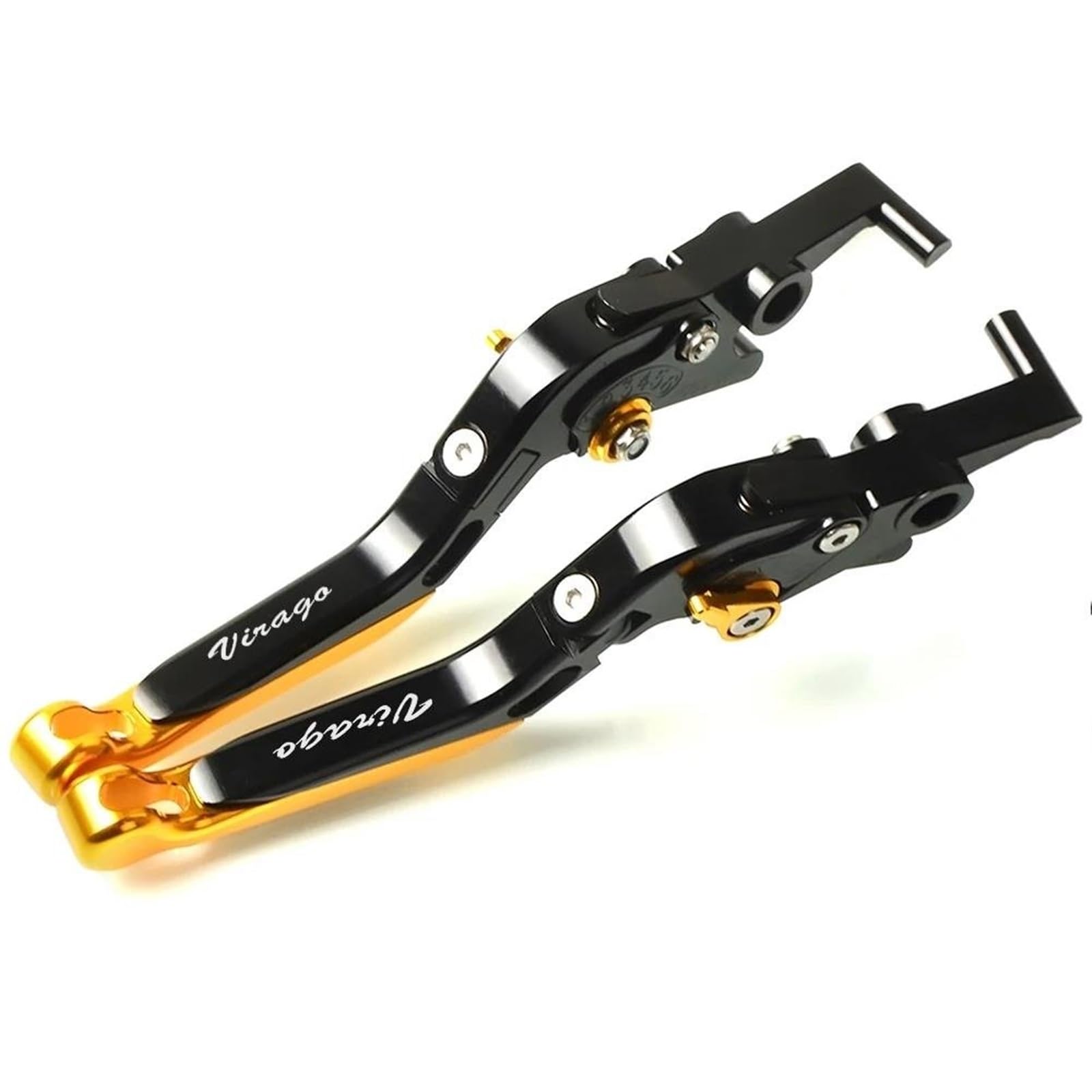 Blblxqbl Color 2 Motorcycle Brake Handle Levers For Xv1000 Xv535 Xv700 Xv750 Xv1100 Virago Xv750se Virago Motorcycle Brake Clutch Levers Adjustable Cnc Accessories(Color 2)
