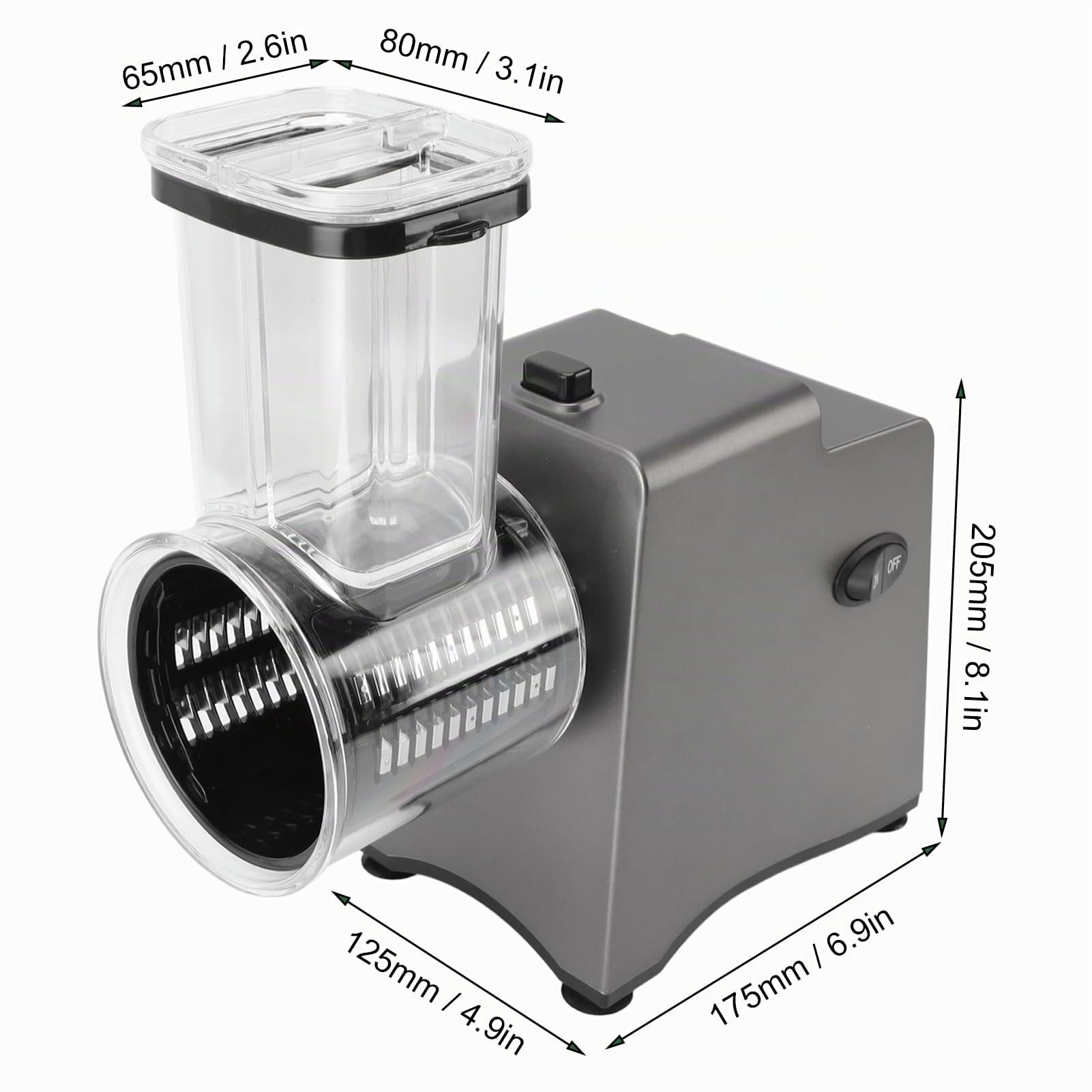 Légumes électrique 500W avec 5 Paires de Lames, Râpe à Fromage électrique Multifonctionnelle, Machine à Salade pour Fruits et Légumes