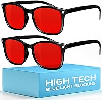 Vista 30 de Livho - Paquete de 2 lentes de bloqueo de luz azul para computadora, lectura, juegos, televisión, teléfonos, lentes para mujeres y hombres, *B5