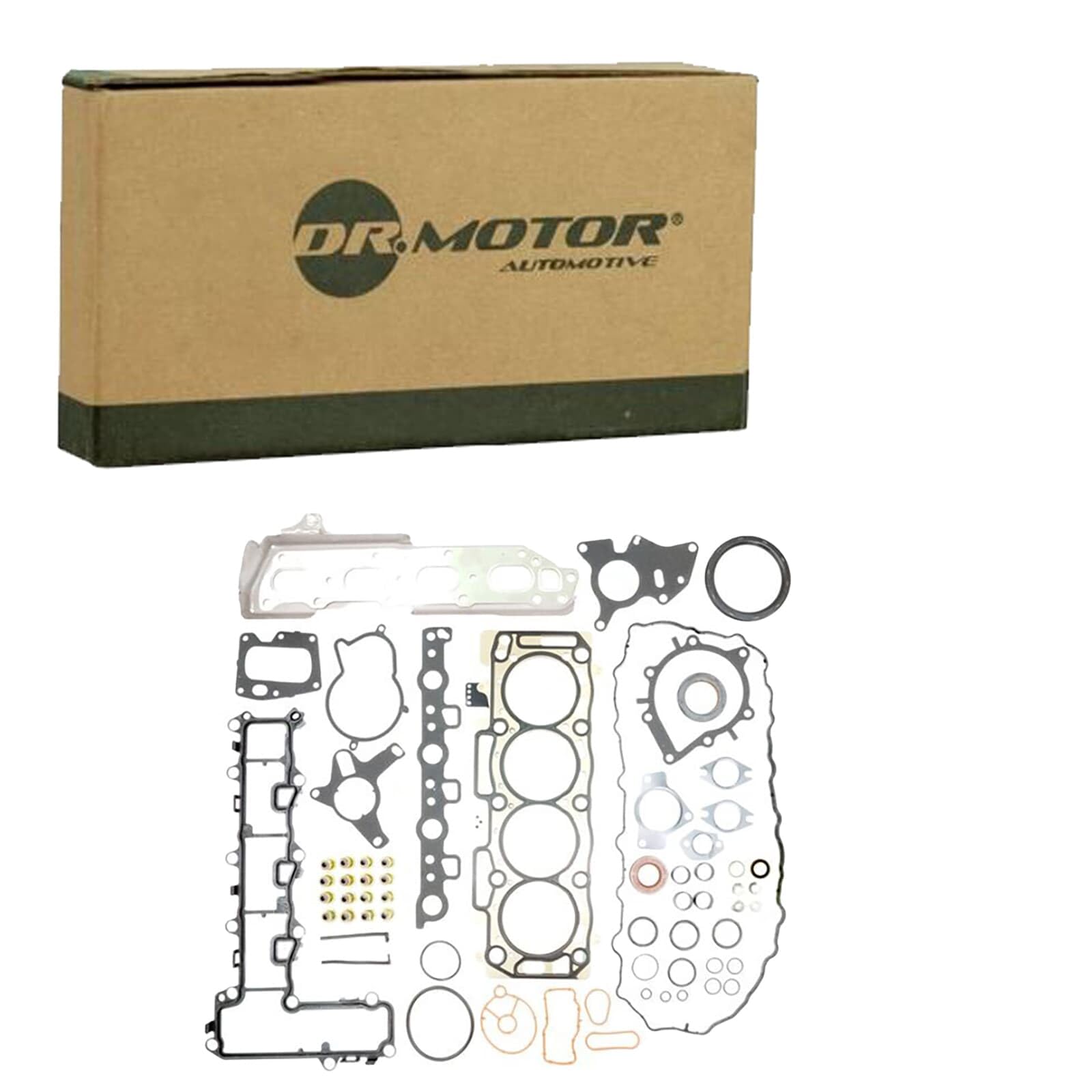 DR.MOTOR AUTOMOTIVE DRM16228S Juego completo de juntas Motor con anillo de obturación para árbol de levas con junta de culata con junta de culata con junta de culata con junta de colector de admisión | DRM16228S apto para C4 C5 DS4 DS5 Grand