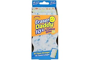 Eraser Daddy 10x Melamine Sponges with Scrubbing Gems