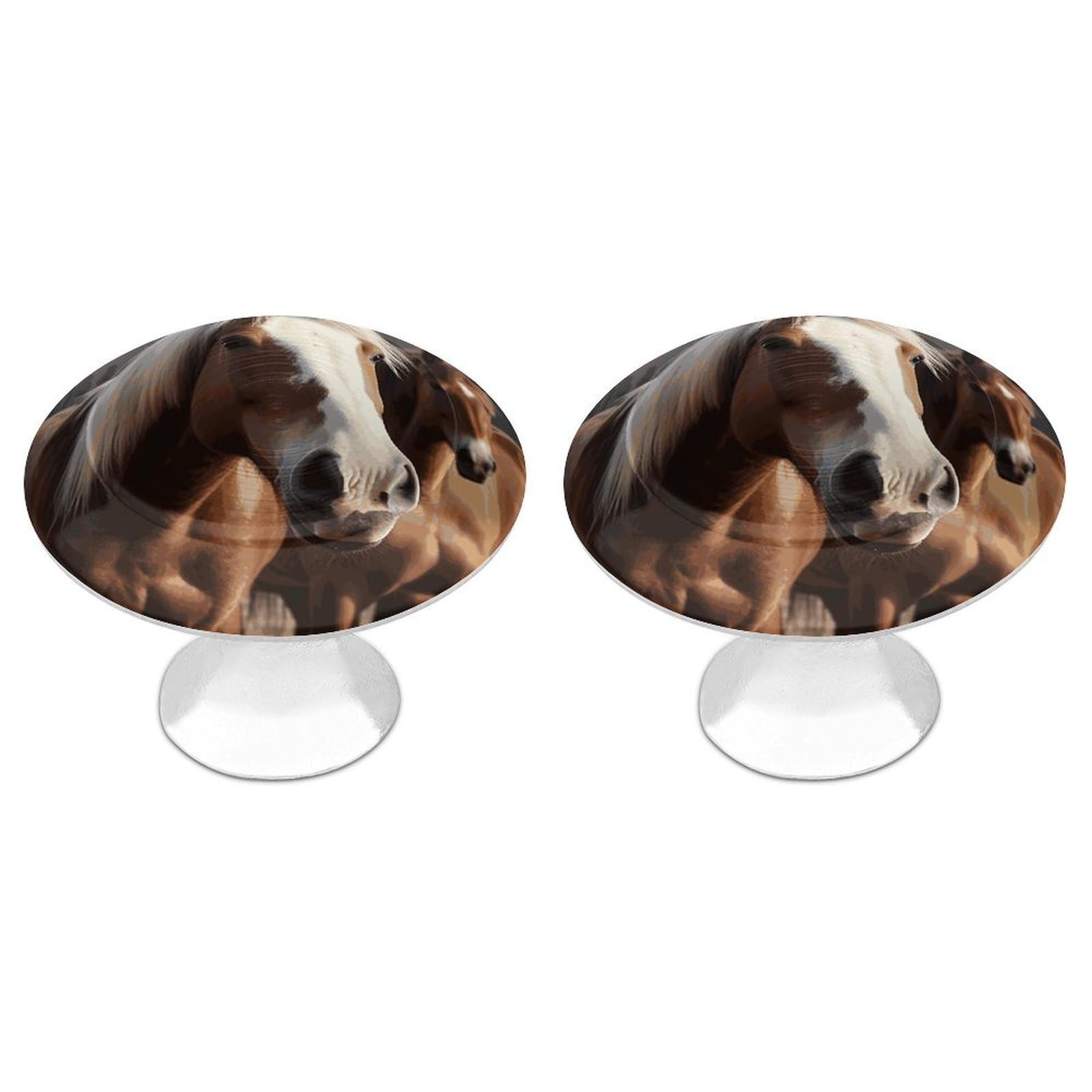 Btcowzrv Style Horses Animals 2 Pack Cabinet Knobs Drawer Pulls
