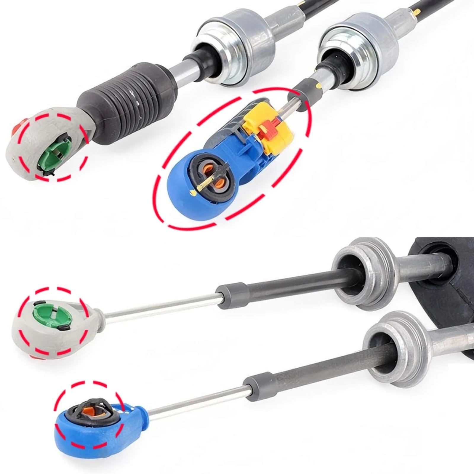 Cavo Del Cambio Auto Compatibile Con Alfa Per Romeo 147 2001 2002 2003 2004 2005 2006 2007 2008 2009 2010 Cavo Del Cambio Boccola Dell'asta Terminale Del Cambio