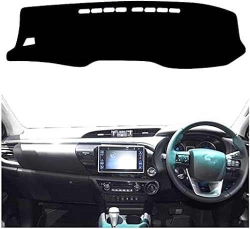 Miniatura 3 de DHAEY Cubierta de salpicadero para Toyota Hilux para SR5 4x4 para REVO para Hi-Rider para AN120 AN130 2016-2021, protector antideslizante