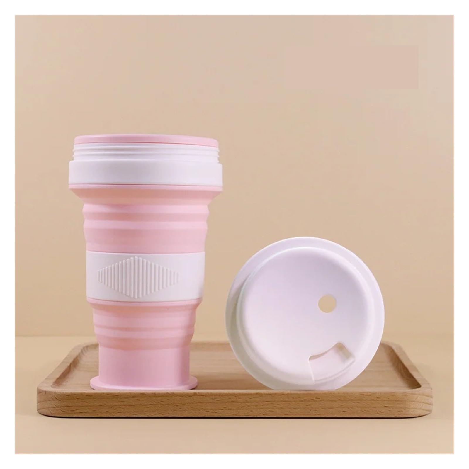 10 vasos de agua de silicona plegables de 550 ml, vasos de viaje plegables for acampar al aire libre y senderismo, vasos reutilizables a prueba de fugas for café, té, oficina, gimnasio.(E 10PCS)