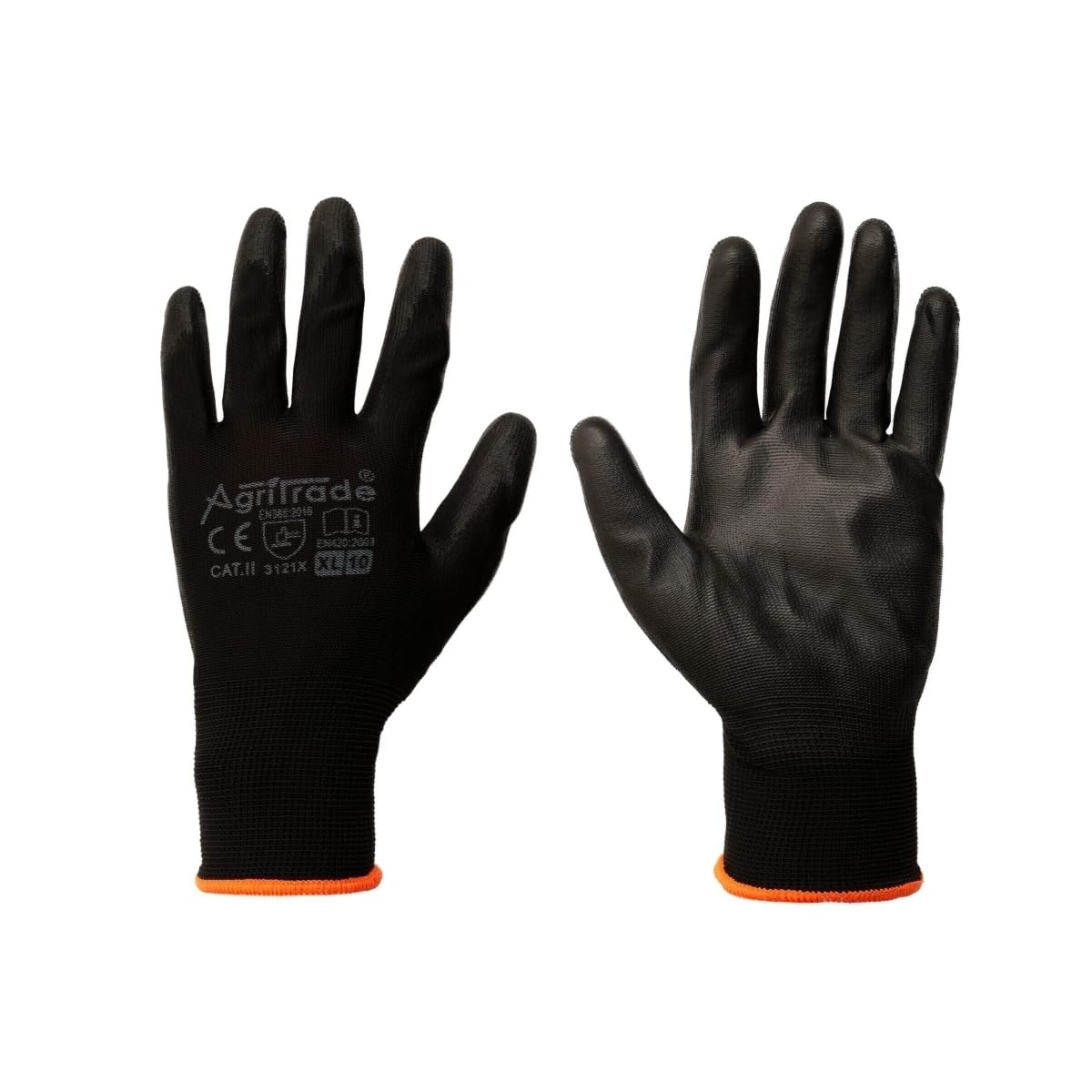 Clothing Estates PU Coated Work Handling Gloves - AGRI Safety Gloves - Flexible Good Dexterity Firm Grip - Protective Gloves For Builders, Garden, Car Repairs