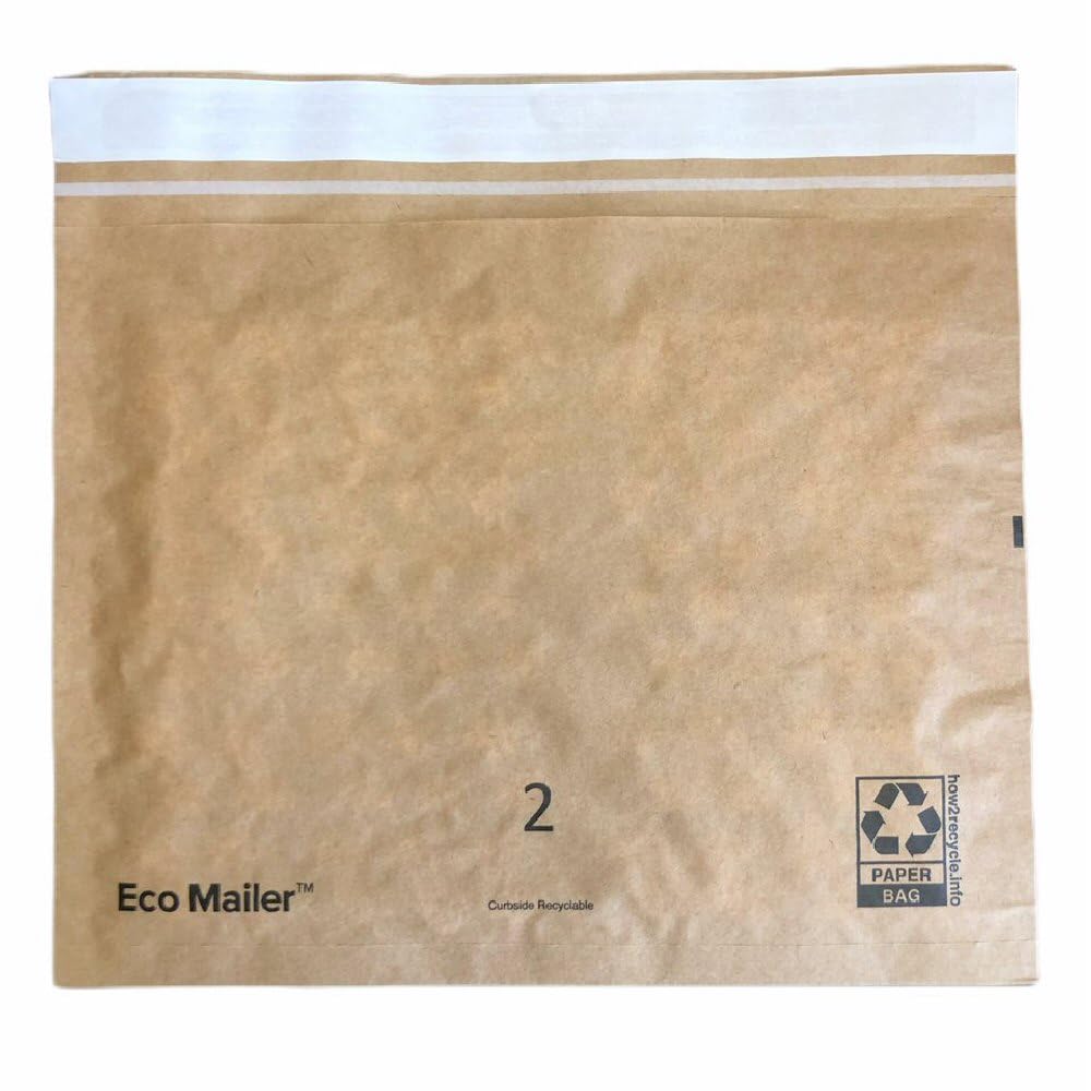 Bubblefast! Brand 11'' x 8'' Curbside Recyclable Padded Mailer Envelopes, Eco Friendly with Self Seal Tear Strip, Pack of 100
