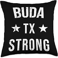 Vista 4 de Vacation Hometown Buda TX Strong Buda TX Strong Hometown Souvenir Vacation Texas - Almohada de 16 x 16 pulgadas, multicolor