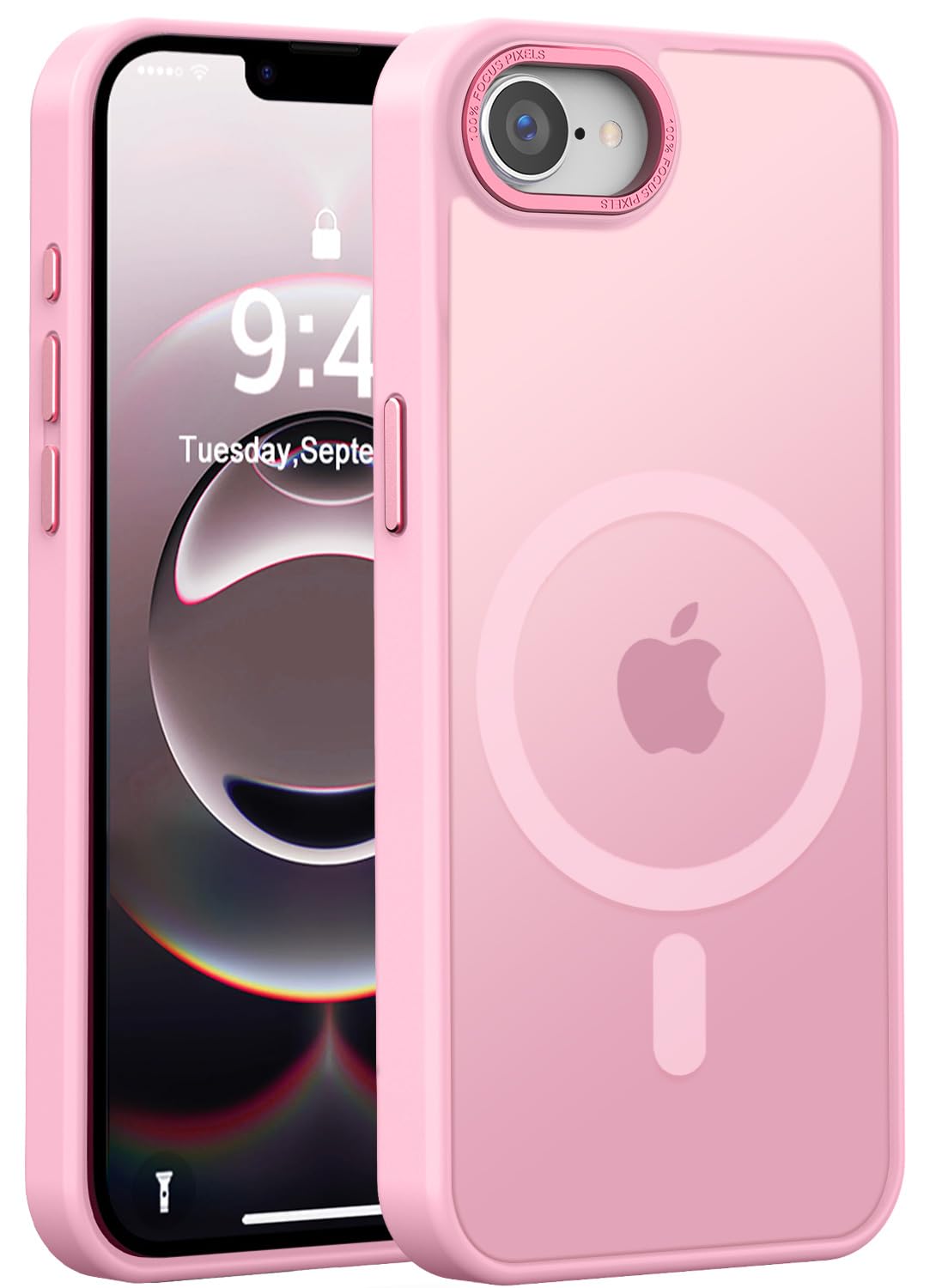 Newfuture Designed for iPhone 16e Case with Magnetic [13 FT Military Drop Protection] [Compatible with Magsafe] Slim Translucent Matte Shockproof with