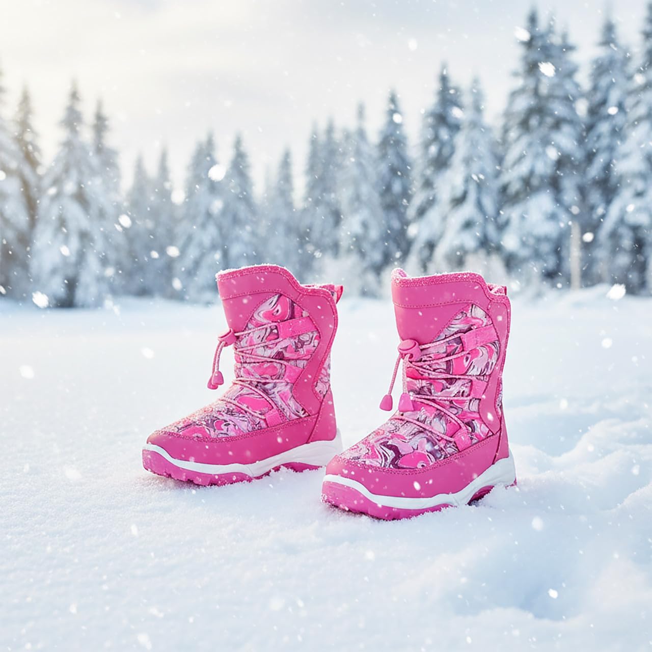 Boys Girls Little Kids Winter Snow Boots